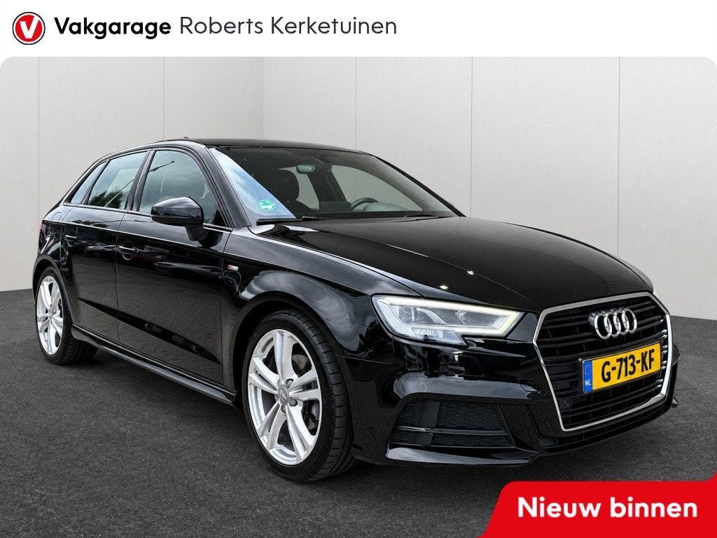 Audi A3 Sportback 30 TFSI Advance Sport S-line Virtual Cockp, Auto's, Gebruikt, Euro 6, Zwart, Origineel Nederlands