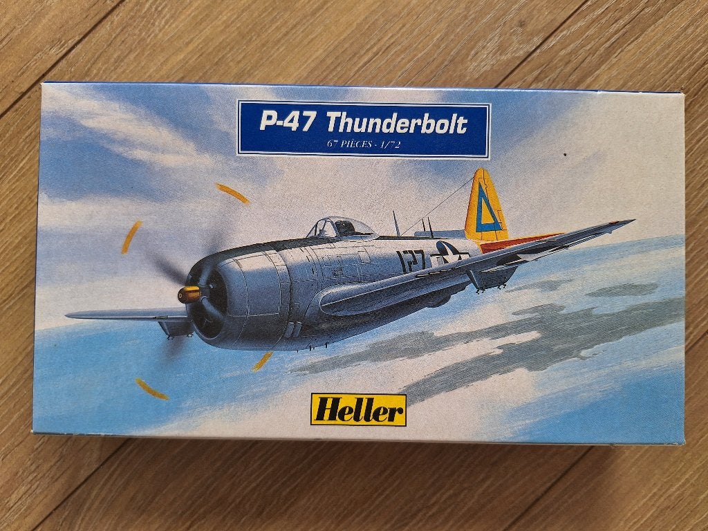 1:72 1/72 Heller P-47 Thunderbolt, 1:72 tot 1:144, Ophalen of Verzenden, Zo goed als nieuw, Vliegtuig