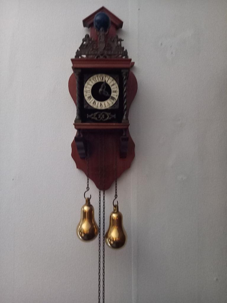 Antieke Friese Staartklok - Prachtig Houten Design, Ophalen of Verzenden
