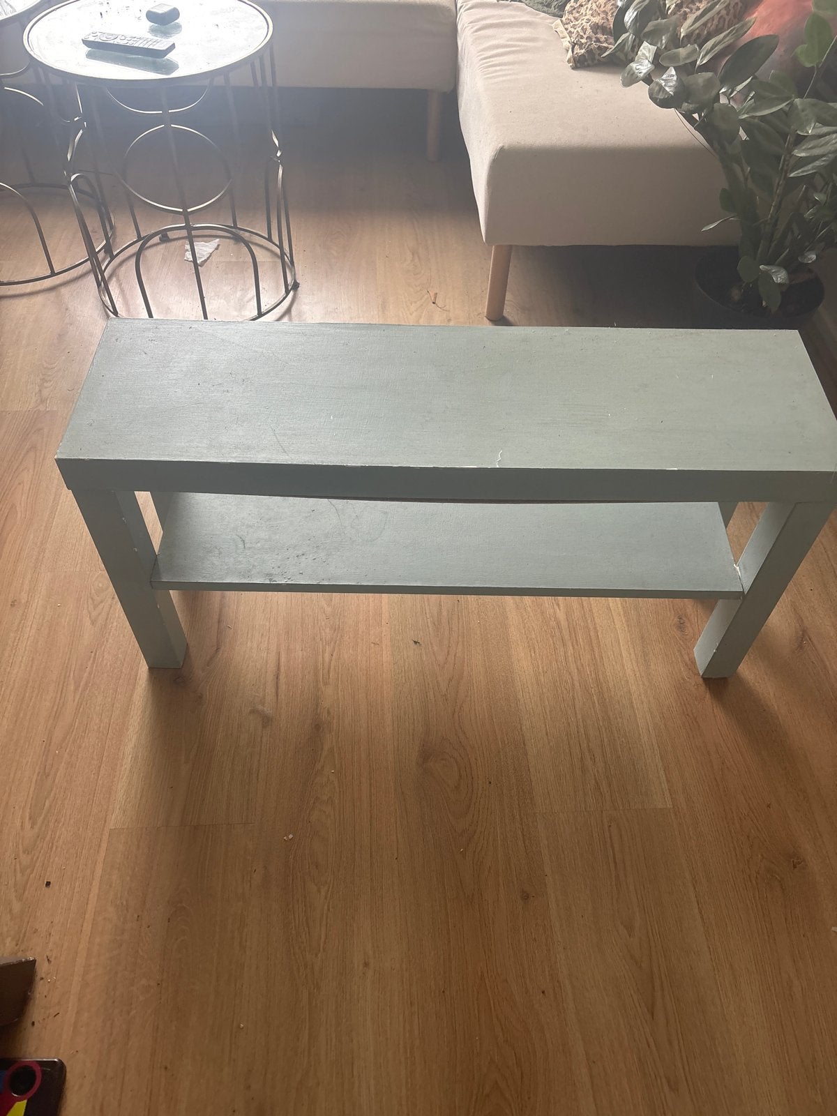 GRATIS Ikea Lack tv-meubeltje geverfd., Gebruikt, Overige houtsoorten, 50 tot 100 cm, Ophalen of Verzenden