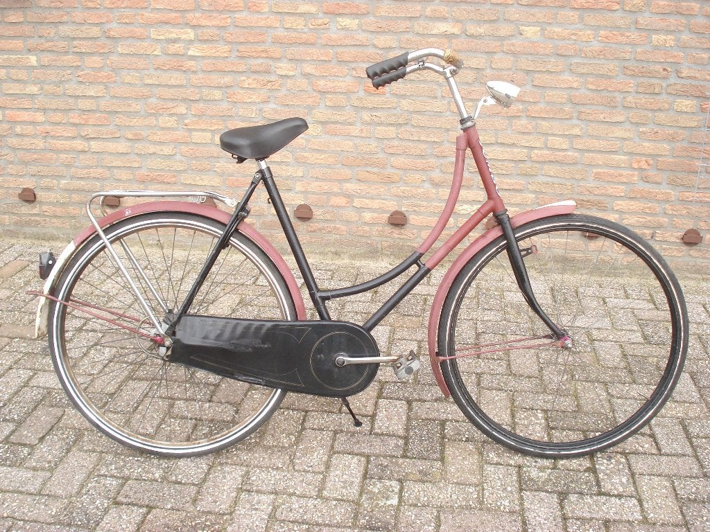Omafiets Jumbo  28 Inc  Framemaat 56 Cm, Terugtraprem, 56 cm of meer, Zo goed als nieuw, Ophalen