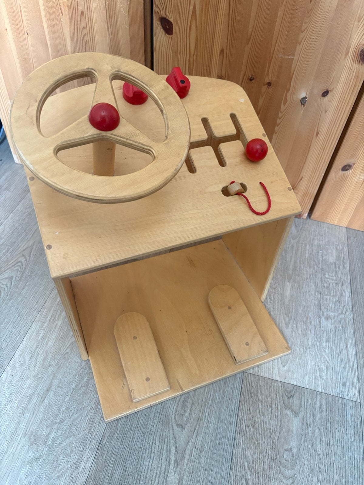 Houten speelstuur  van dijk toys, Ophalen, Gebruikt, Rij- of Hobbelspeelgoed