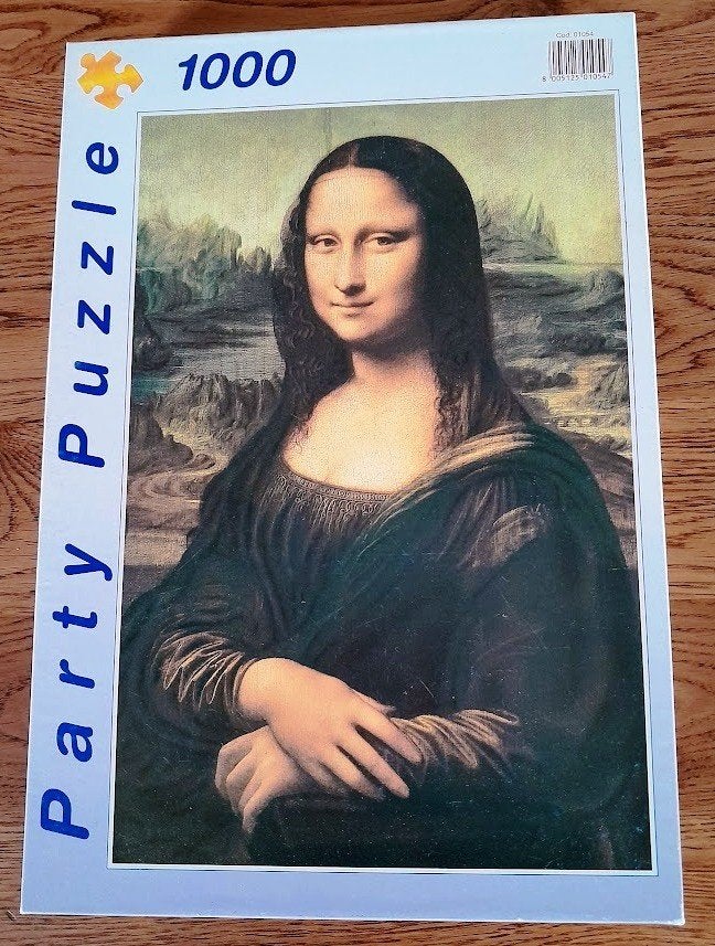 Mona Lisa legpuzzel, Ophalen of Verzenden, 500 t/m 1500 stukjes, Zo goed als nieuw