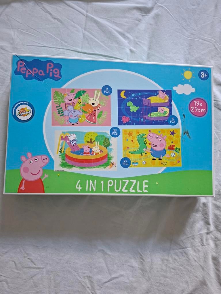 Peppa Pig 4-in-1 Puzzelset voor Kinderen, Kinderen en Baby's, Speelgoed | Kinderpuzzels, Ophalen
