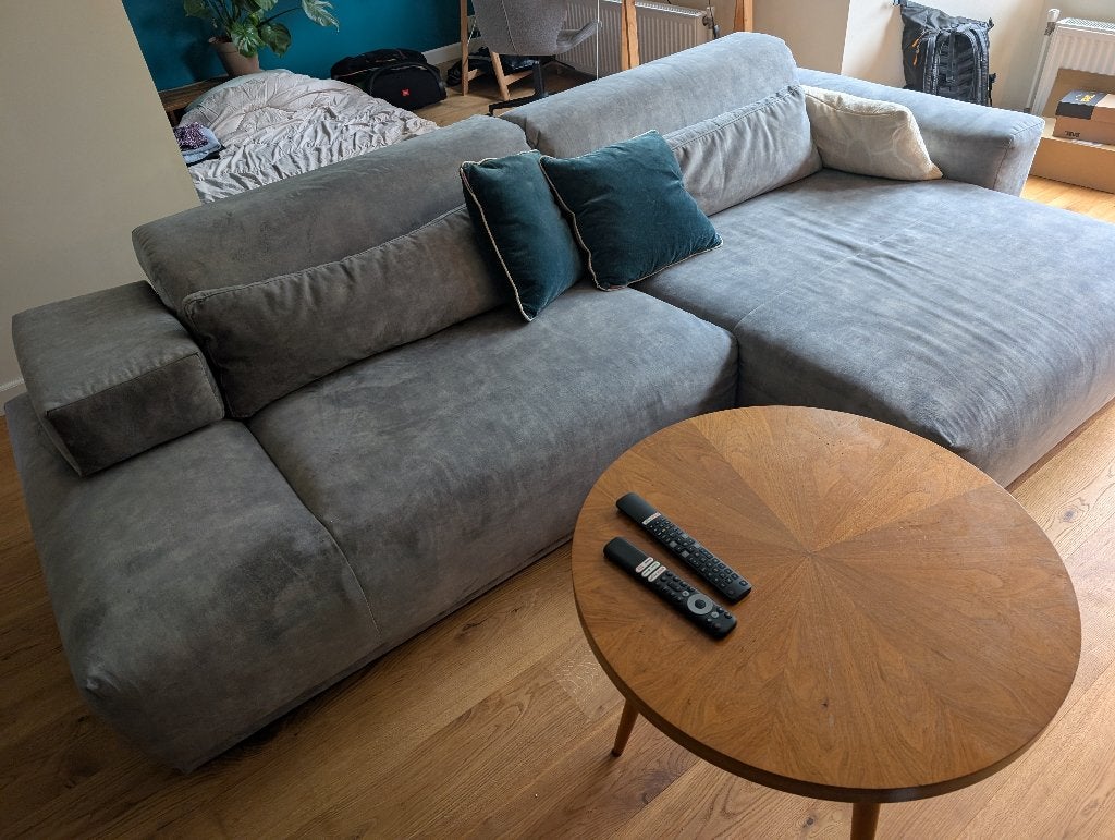 Design Corner Sofa/L-Shape (Original price €1,300)- like New, Overige materialen, 250 tot 300 cm, 125 tot 150 cm, Hoekbank