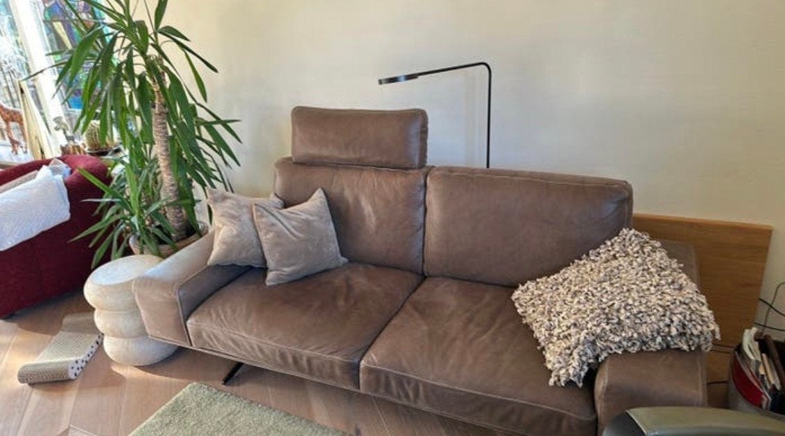 Rolf Benz Celano Design 2-zitsbank leer, Huis en Inrichting, Ophalen, Design, Tweepersoons, 75 tot 100 cm