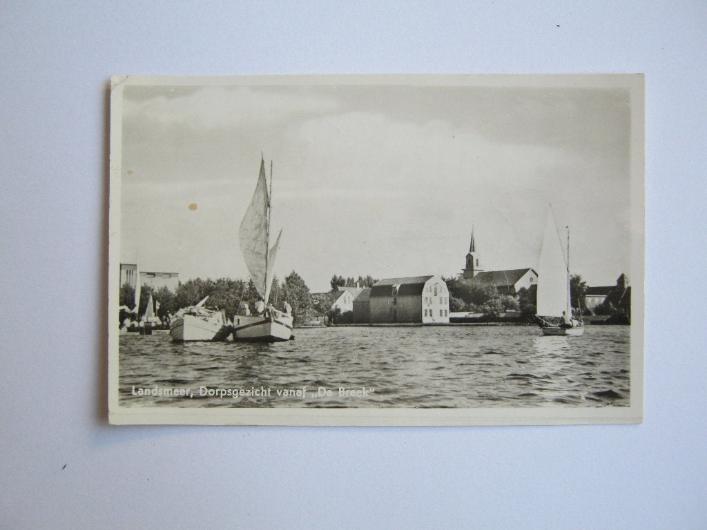 Ansichtkaarten Nederland, TC 8-44 Landsmeer, Dorpsgezicht, Verzenden, 1940 tot 1960, Gelopen, Noord-Brabant