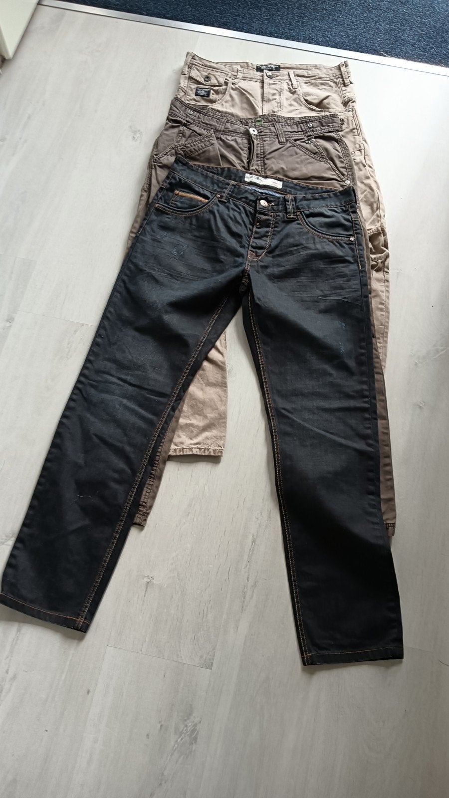 Jack & Jones, Timezone, Eagle Fit heren jeans broeken (3 stu, Kleding | Heren, Maat 52/54 (L), Beige, Zo goed als nieuw, Jack & Jones, Timezone
