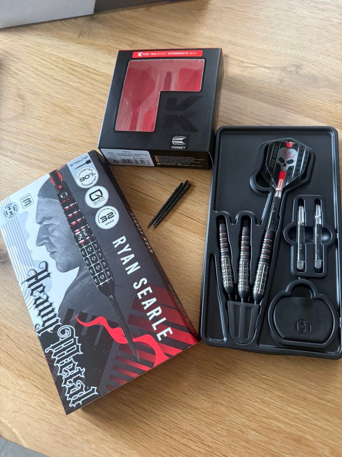 Harrows Ryan Searle 32 gram Series 3 dartpijlen, Sport en Fitness, Ophalen of Verzenden, Zo goed als nieuw, Pijlen