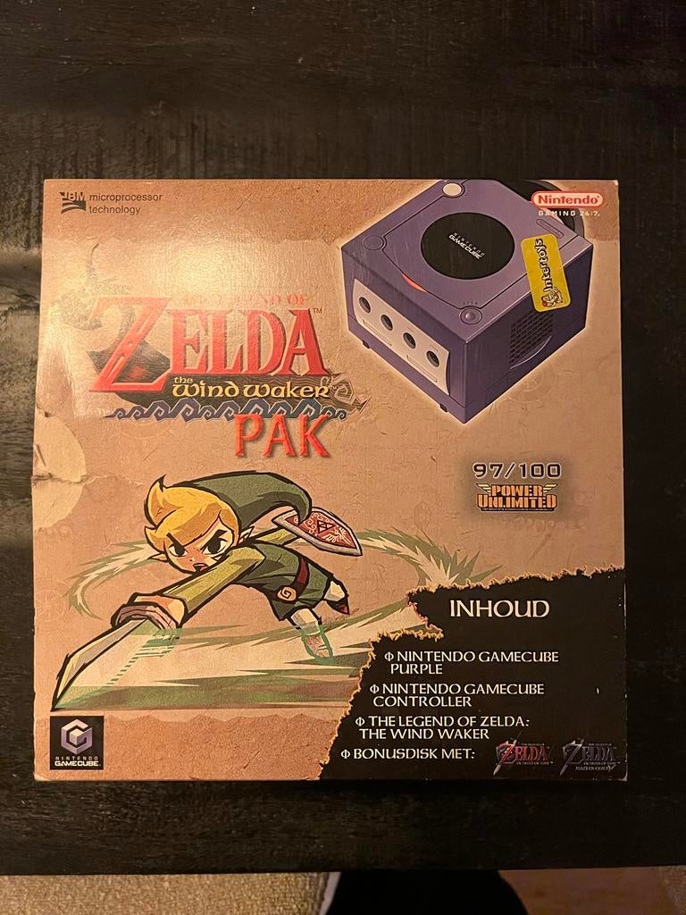 Nintendo GameCube The Wind Waker Pak - Paars, Spelcomputers en Games, Games | Nintendo GameCube, Gebruikt, 1 speler, Vanaf 7 jaar