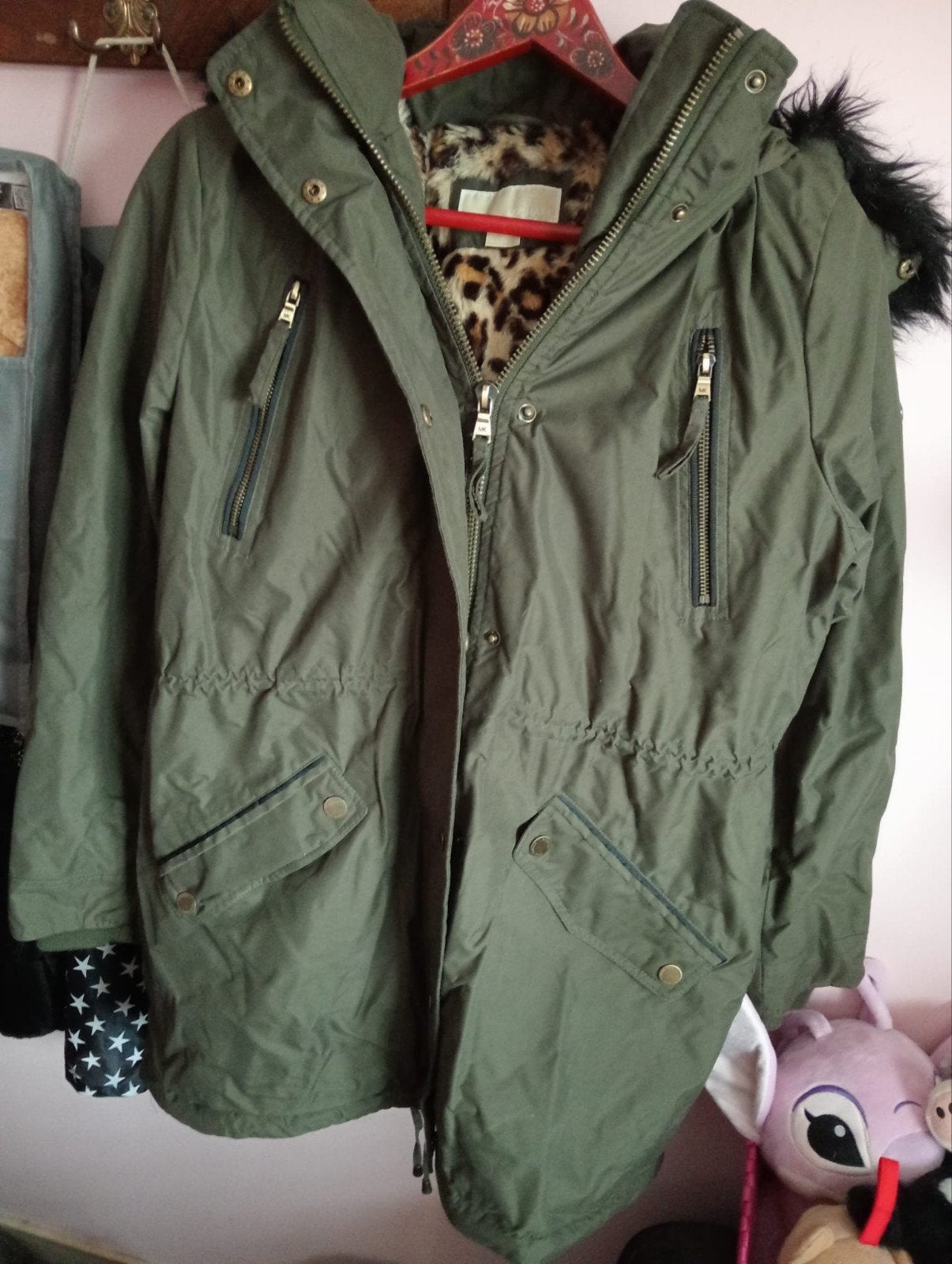 Michael Kors Parka met Luipaardprint Voering - Maat m, Kleding | Dames, Ophalen of Verzenden