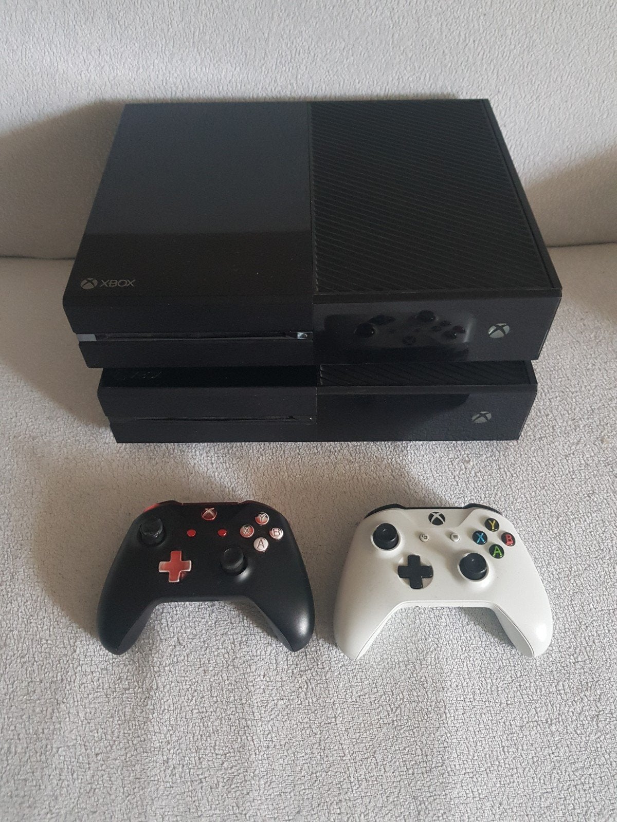 2x Xbox One 500gb met defect + controllers, Spelcomputers en Games, Ophalen of Verzenden, 500 GB