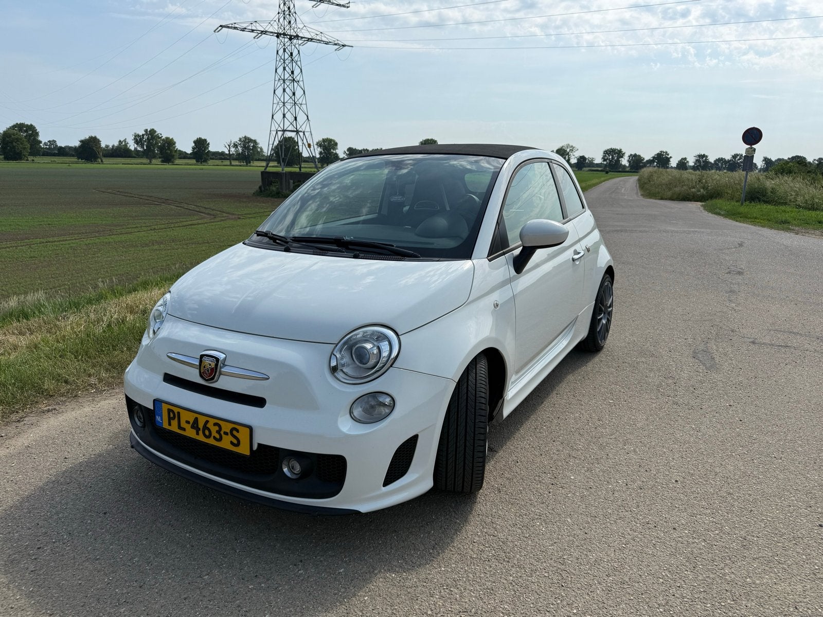 Fiat 500C Abarth 2012 Wit, Auto's, Fiat, Particulier, Benzine, E, Hatchback, Handgeschakeld, Geïmporteerd, Wit, Voorwielaandrijving