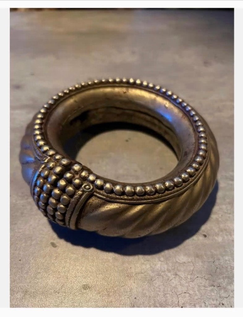 Bijzondere antieke etnische Indiase bangle-armband., Overige materialen, Ophalen of Verzenden, Zo goed als nieuw, X