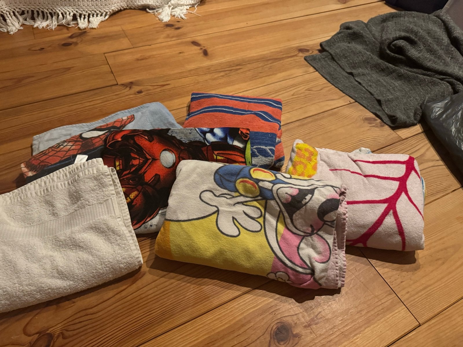 Diverse strandlakens en handdoeken, Gebruikt, Meerkleurig, Overige typen, Katoen