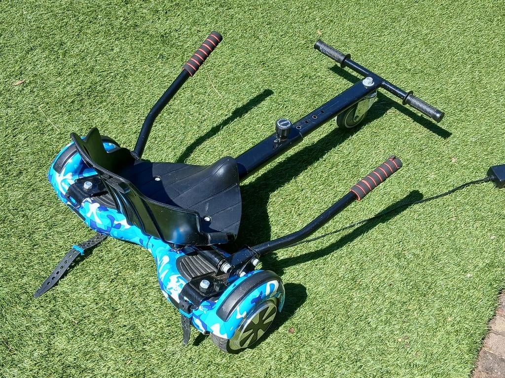 Hoover board met kart, Ophalen, Zo goed als nieuw