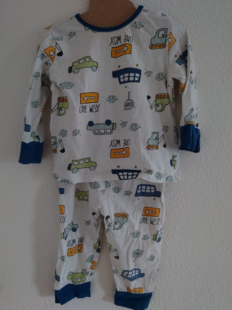 HEMA cars / vehicles pyjama size 74/80, Ophalen of Verzenden, Gebruikt, Jongetje of Meisje, Nacht- of Onderkleding