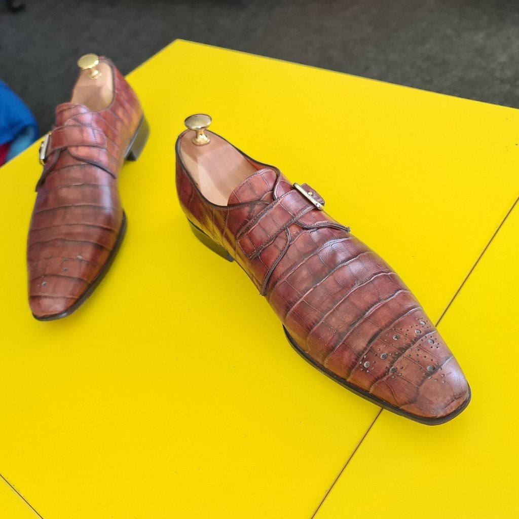 Santoni gesp schoenen met Cognac kleur maat 43, Kleding | Heren, Schoenen, Bruin, Verzenden, Santoni, Gespschoenen