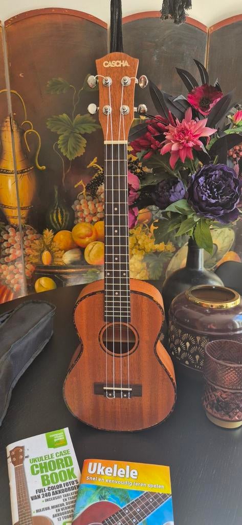 Cascha Ukelele Starterset Mahonie - Inclusief Accessoires, Ophalen of Verzenden