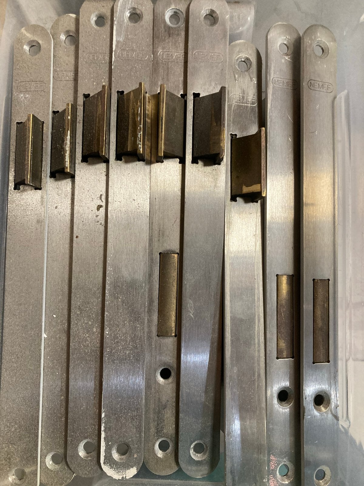 Nemef slotkast 235x20 60mm doornmaat 9x, Ophalen of Verzenden, Gebruikt, Slot