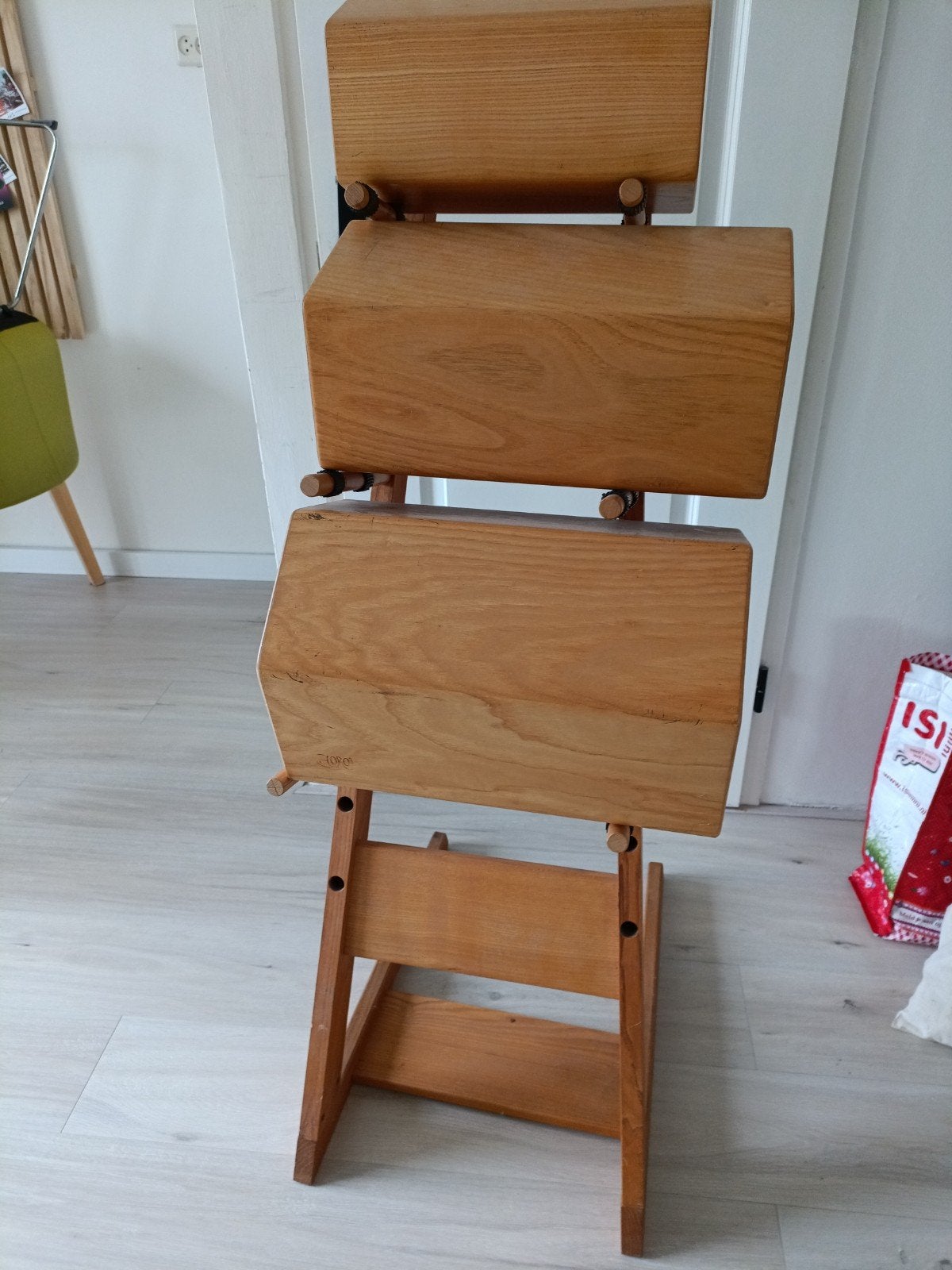Choroi Trommel Standaard met 3 Houten Trommels, Muziek en Instrumenten, Ophalen of Verzenden, Gebruikt, Overige merken