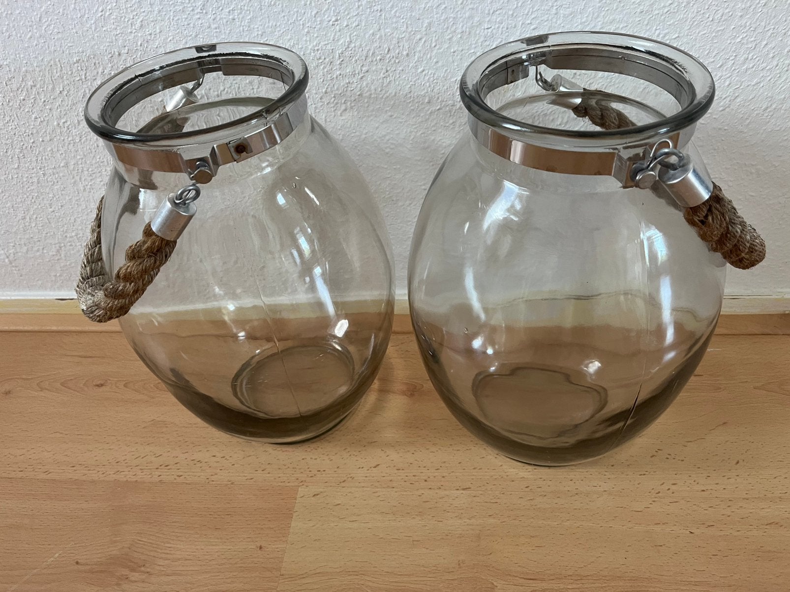 Twee glazen potten, Huis en Inrichting, Ophalen, Zo goed als nieuw