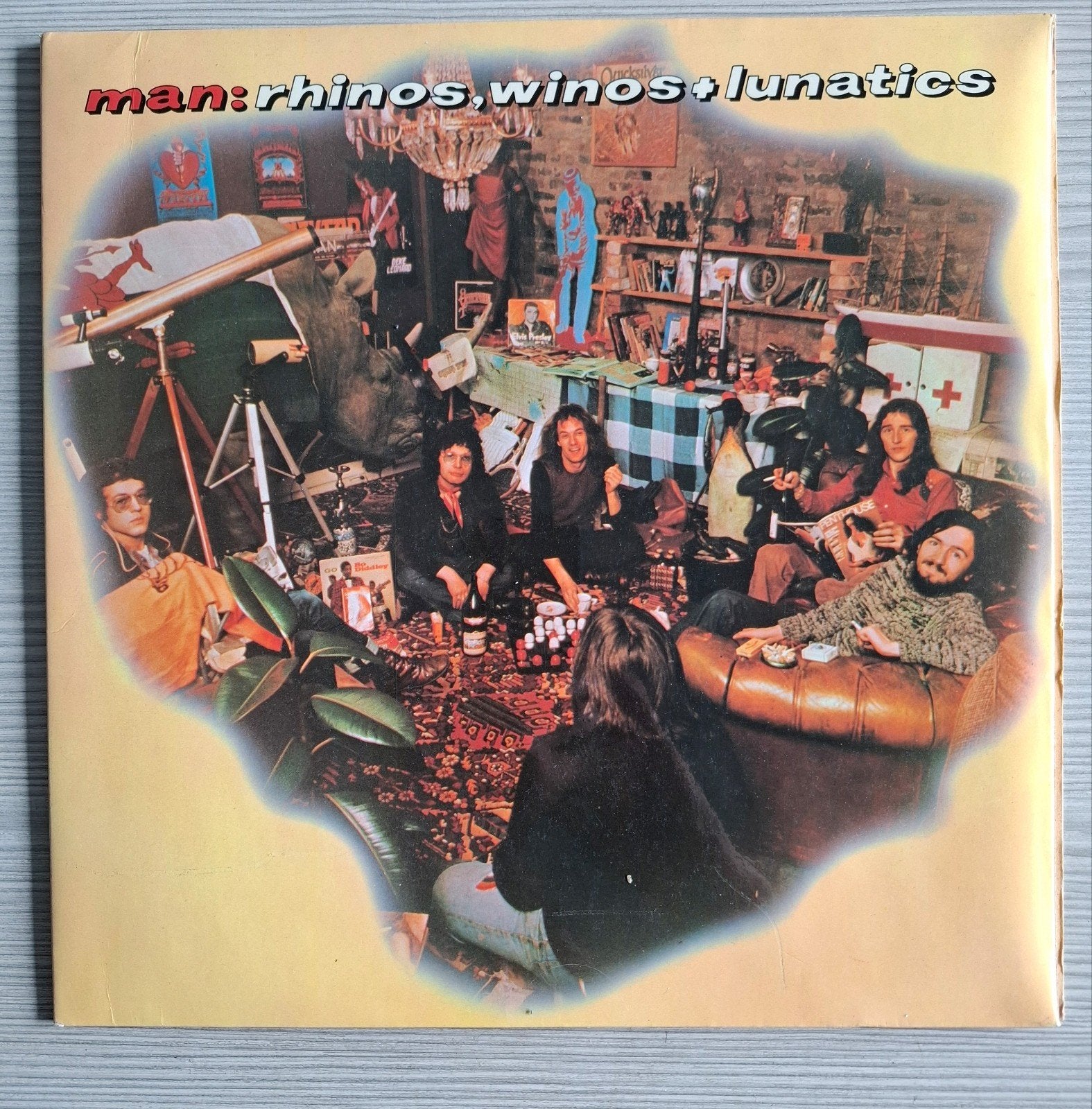 M.A.N. - Rhinos, Winos And Lunstics Lp, Gebruikt, Ophalen of Verzenden, 1970 - 1979, Gatefold hoes