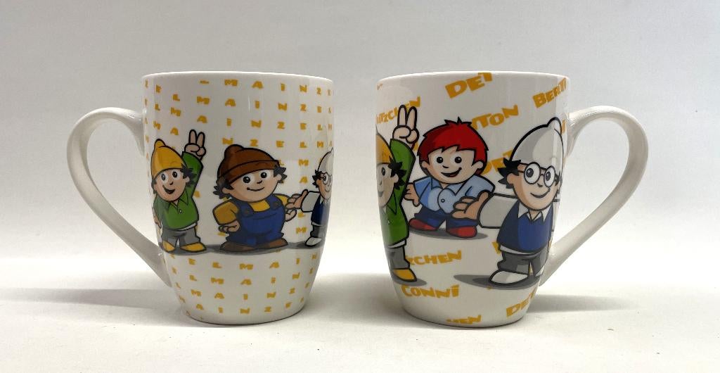 drinkbekers, mokken, Mainzelmännchen in originele verpakking, Ophalen of Verzenden, Zo goed als nieuw, Overige stijlen, Kop(pen) en/of Schotel(s)
