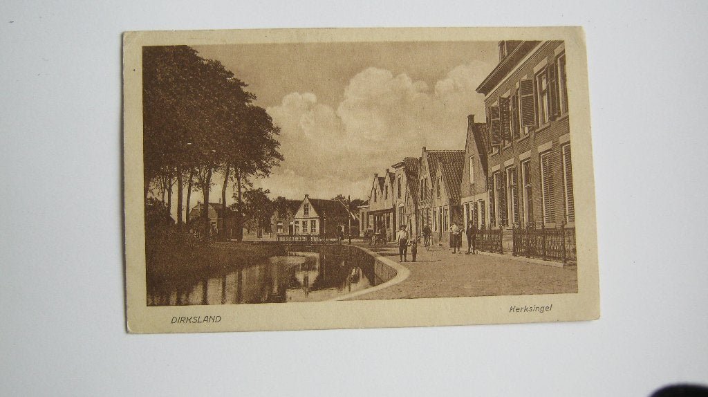 Ansichtkaarten Nederland, TC 6-74 Dirksland Kerksingel 1923, Verzenden, 1920 tot 1940, Gelopen, Zeeland