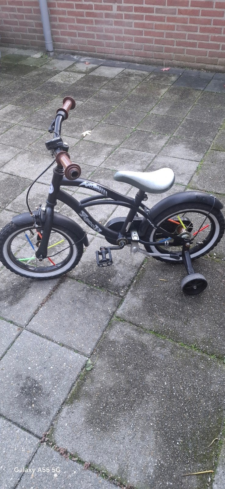 Kinderfiets 12 inch met zijwieltjes, Ophalen, Gebruikt, Minder dan 16 inch, Zijwieltjes