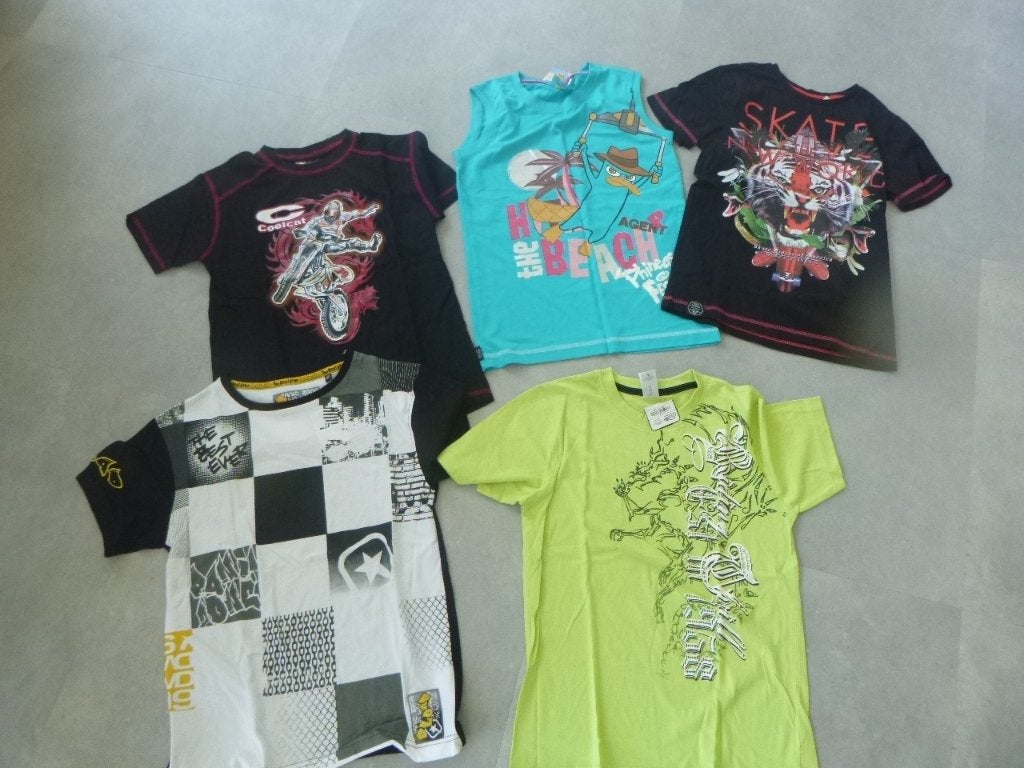 jongens kledingpakket mt 146/152,    5x t-shirt   nieuw, Kinderen en Baby's, Kinderkleding | Maat 146, Verzenden, Nieuw, Jongen