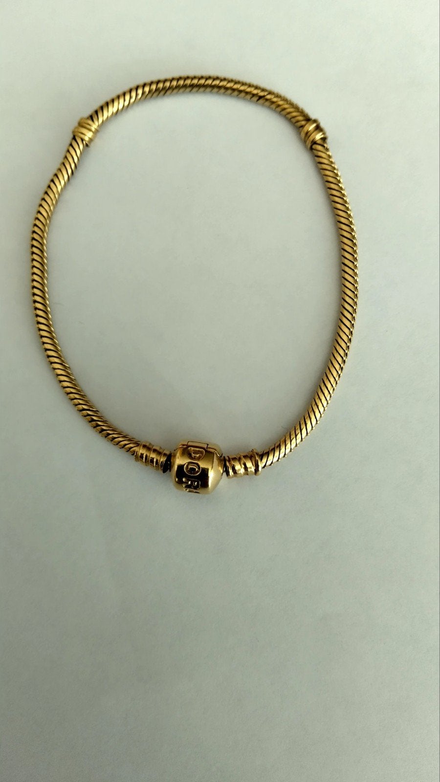 14 karaat gouden Pandora armband gemerkt ALE 585, Sieraden, Tassen en Uiterlijk, Armbanden, Ophalen of Verzenden, Zo goed als nieuw