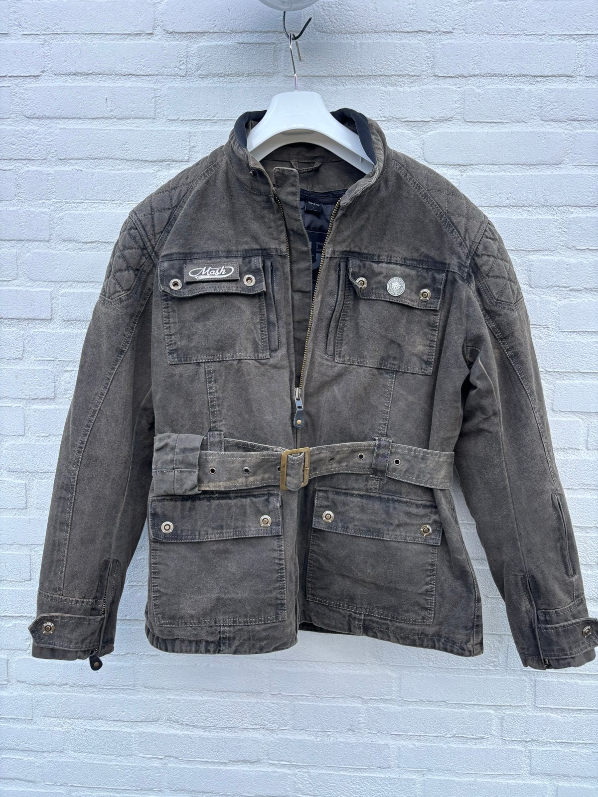 Guns canvas retro motorjas  maat L, Motoren, Ophalen of Verzenden, Tweedehands, Heren, Jas | textiel