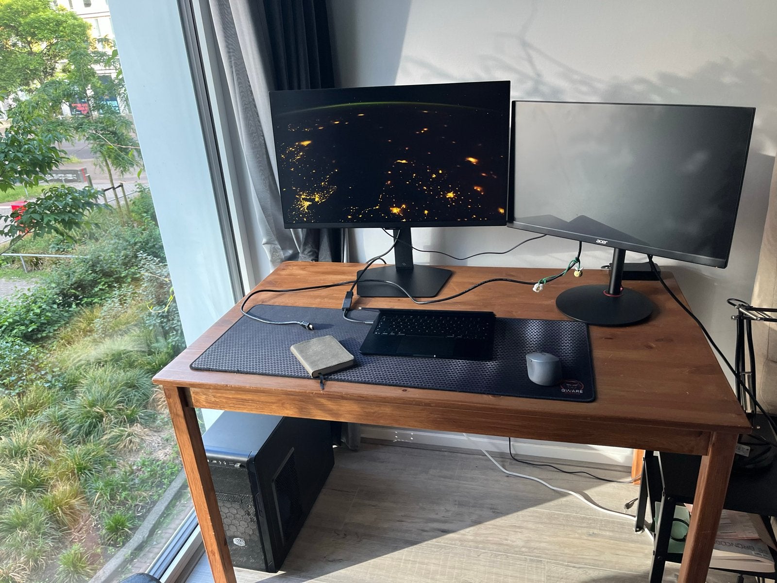 Houten tafel - Bureau of eettafel - 75x73x120cm, Ophalen, 120 cm, Hout, Bruin