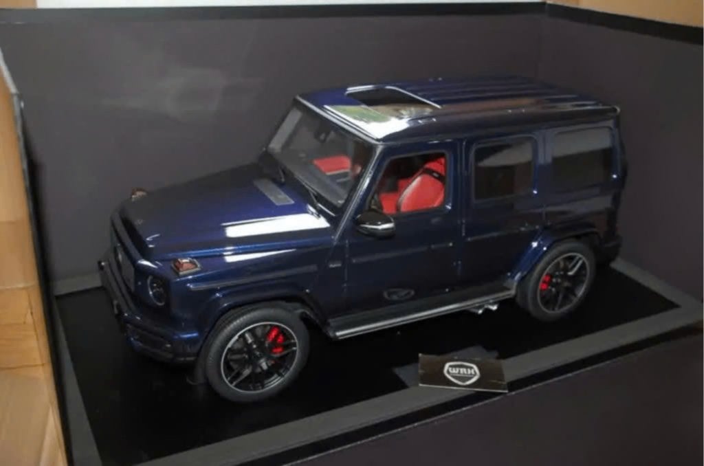 NIEUW! 1:8 Minichamps MERCEDES G63 AMG 2018 blue LTD 99 WRH, Hobby en Vrije tijd, Modelauto's | 1:5 tot 1:12, Ophalen, Nieuw, 1:5 t/m 1:8