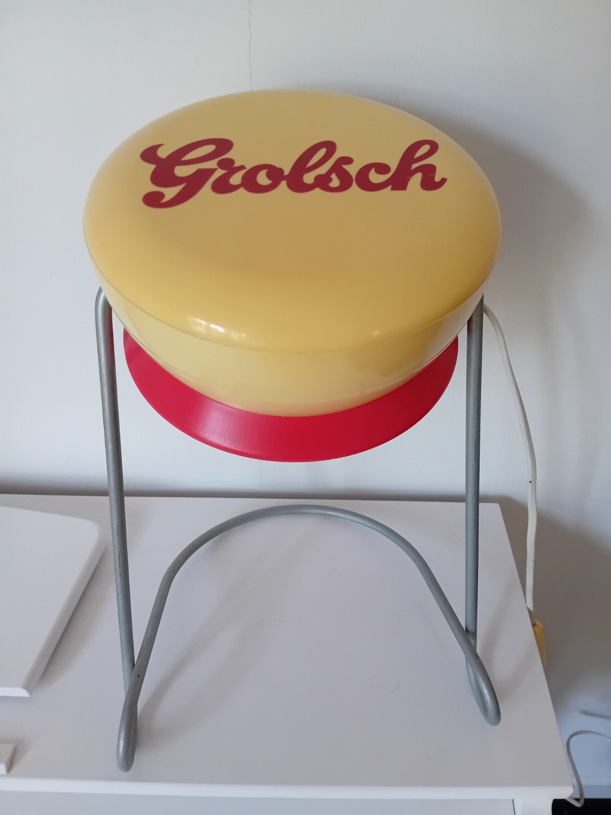 Vintage Grolsch Beugellamp - Uniek Design, Ophalen of Verzenden