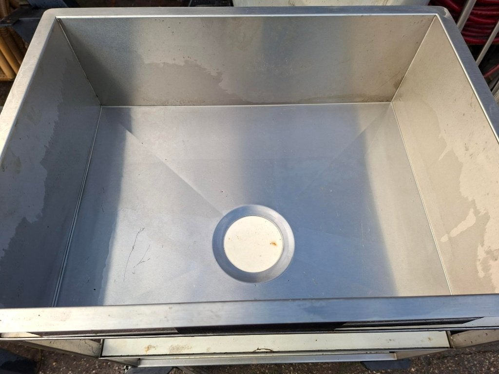 RV S Wasbak - Spoelbak 55x40x18.5, Verzenden, Zilver, Metaal, Overige merken