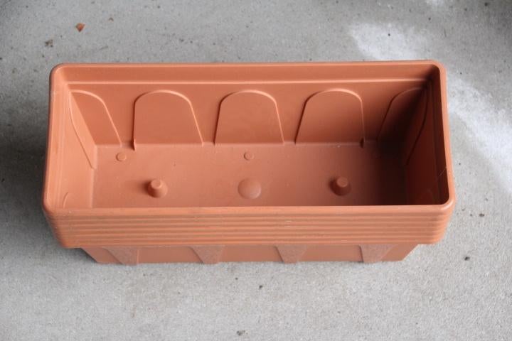 bloembakken kunststof terracotta kleur  7 stuks, Ophalen, Kunststof, Minder dan 30 cm, Minder dan 60 cm