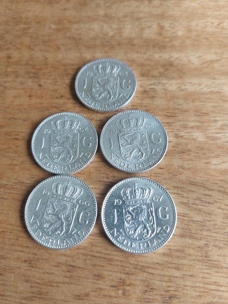 ZILVEREN GULDENS JULIANA, Ophalen, Koningin Juliana, 1 gulden