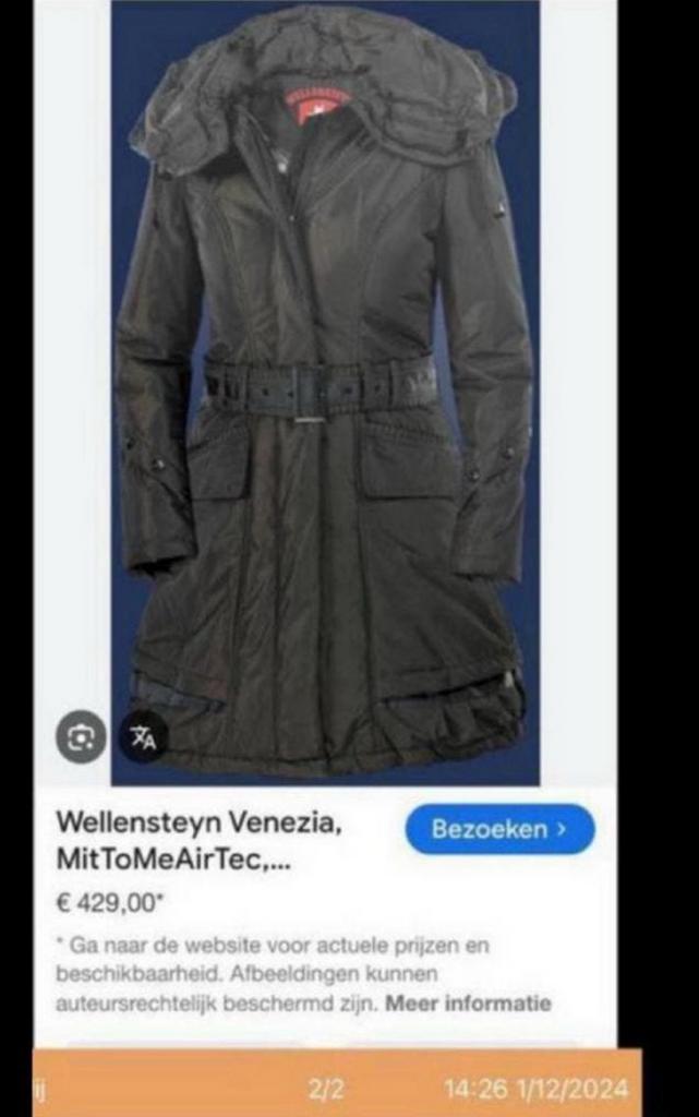 Wellensteyn venezia S, Kleding | Dames, Ophalen of Verzenden, Zo goed als nieuw, Maat 36 (S), Zwart