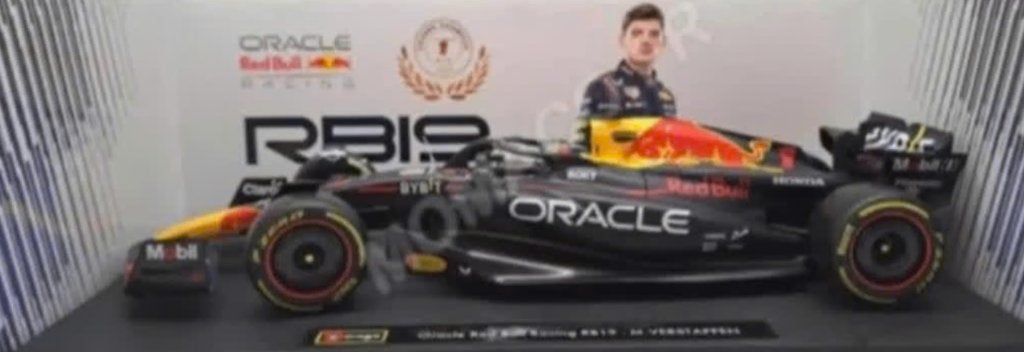 Max Verstappen Oracle Red Bull RB19 2023 1/18 BBurago 18003, Ophalen of Verzenden, Nieuw, Auto, Bburago