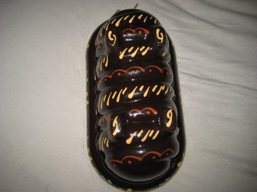 Oude bruine bakvorm/puddingvorm, Ophalen of Verzenden, Zo goed als nieuw, Steen/keramiek