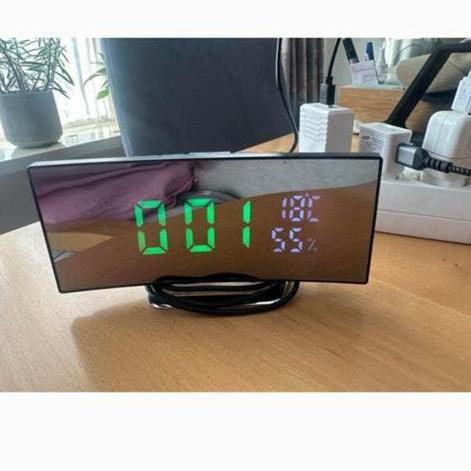 Digitale Wekker met Temperatuur & Vochtigheidsweergave, Ophalen of Verzenden, Nieuw, Digitaal