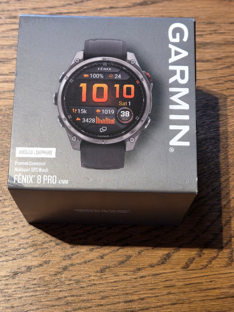 Garmin Fenix 8 Pro – 47 mm, AMOLED, Titanium, Zwart, Ophalen of Verzenden, Waterdicht, Garmin Fenix 8 Pro