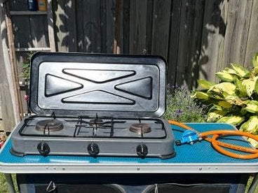 3-pits gasfornuis, Ophalen of Verzenden, Zo goed als nieuw
