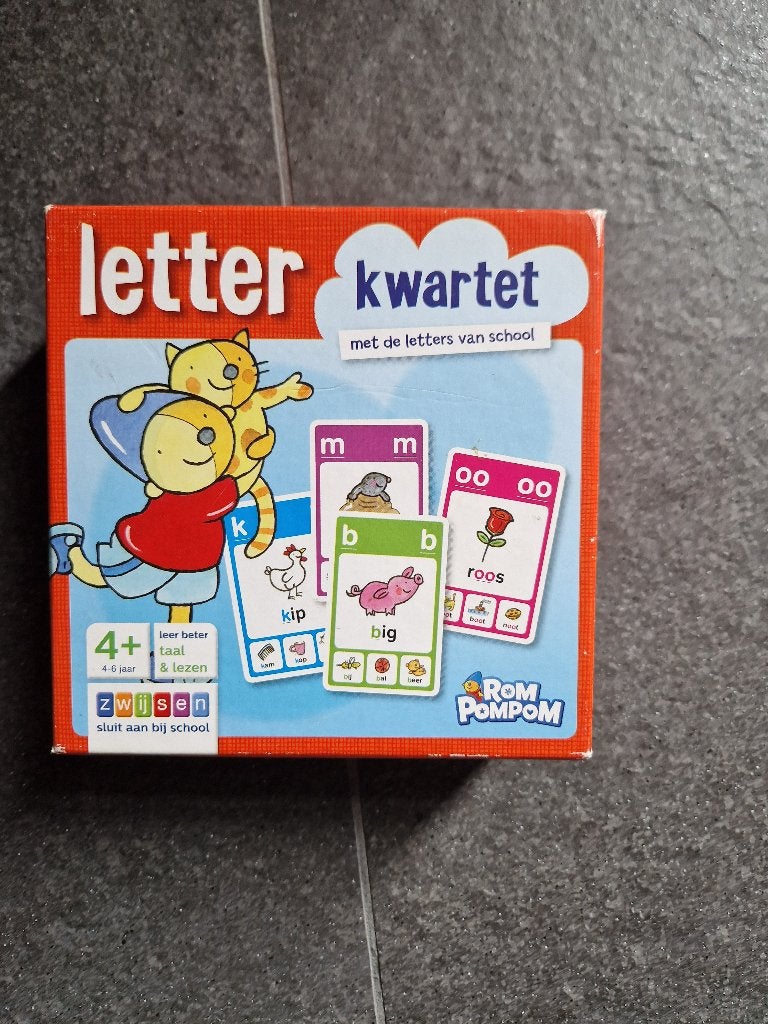 Letterkwartet RomPomPom (4+), Ophalen, Zo goed als nieuw