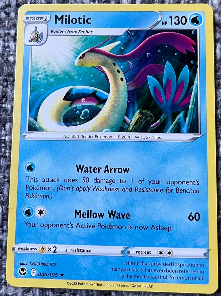Pokémonkaart van Milotic (350) • Silver Tempest (040/195), Ophalen of Verzenden, Nieuw, Losse kaart