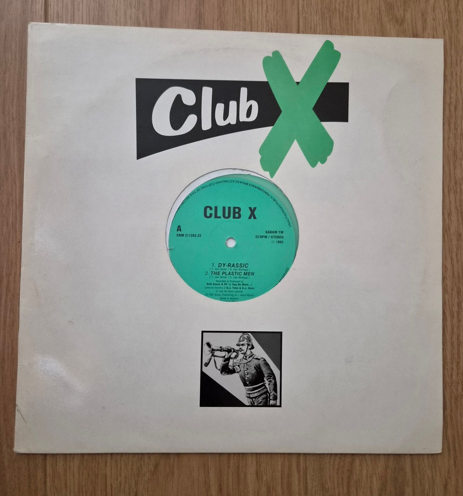 Club X - Dy-Rassic / The Plastic Men / I Don't Deny The Beat, LP, Gebruikt, Colored vinyl, Ophalen of Verzenden