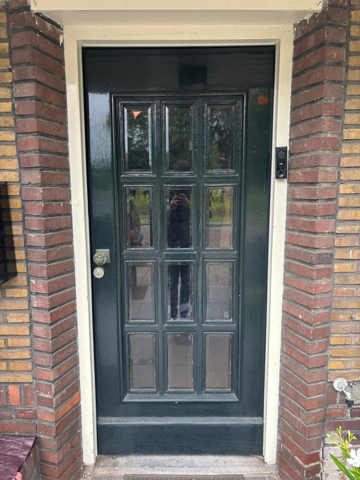 Voordeur origineel jaren 30, Gebruikt, 80 tot 100 cm, Ophalen of Verzenden, Buitendeur