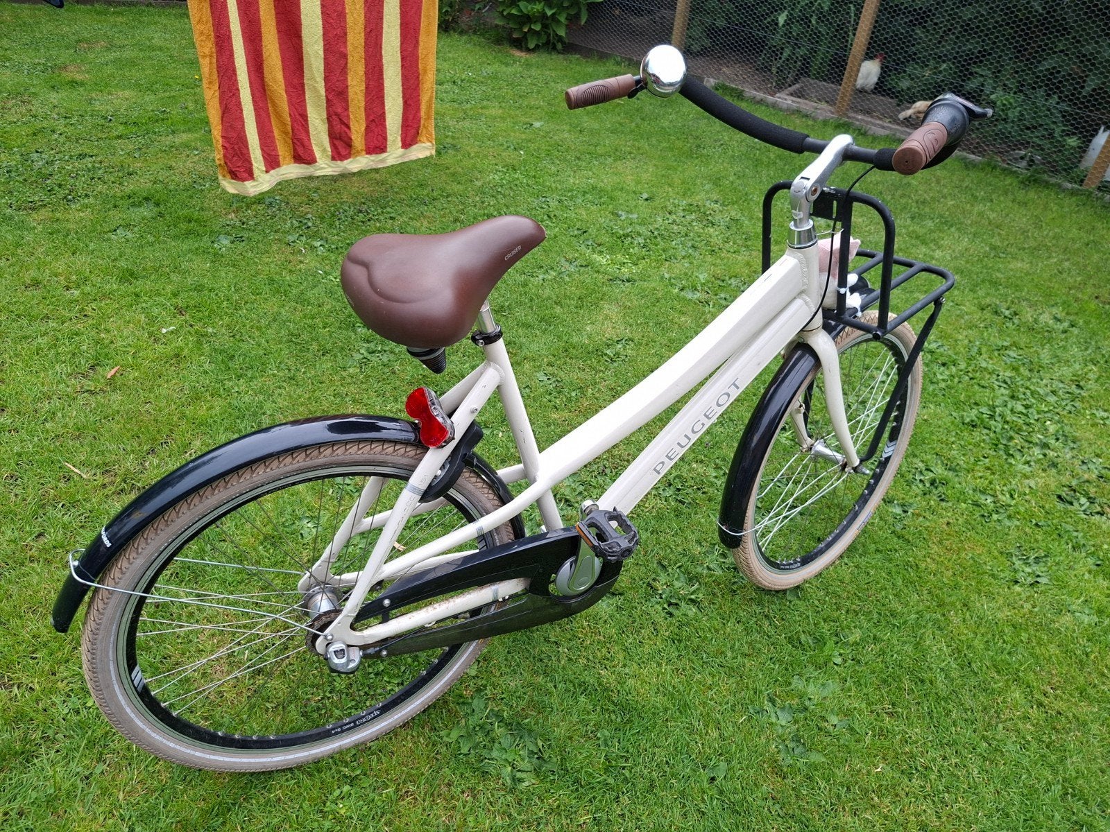 Peugeot Damesfiets met Voordrager en Versnellingen, Overige merken, Gebruikt, Versnellingen, Ophalen of Verzenden